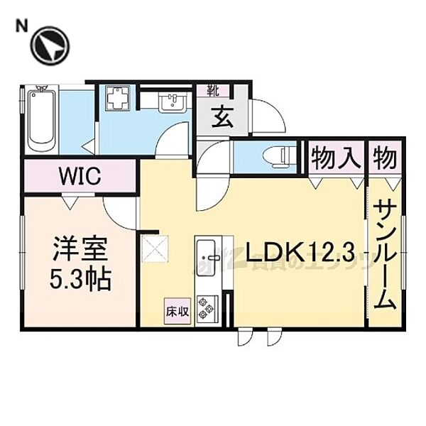 大阪府交野市天野が原町1丁目(賃貸アパート1LDK・2階・49.59㎡)の写真 その1