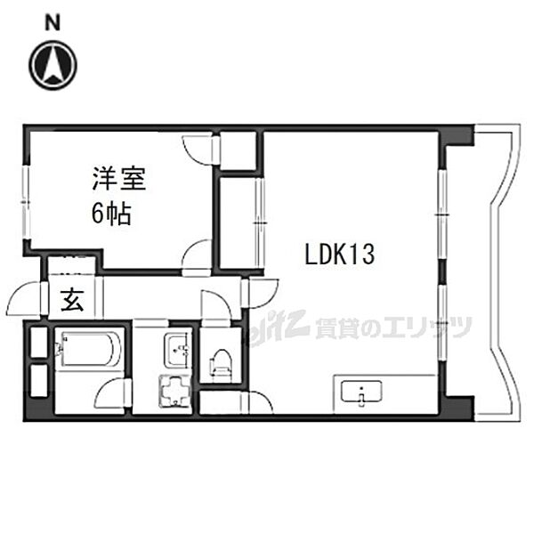 グランデあんご 602｜大阪府枚方市新町1丁目(賃貸マンション1LDK・6階・45.00㎡)の写真 その2