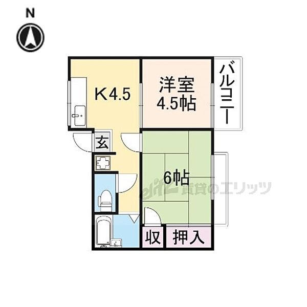 大阪府寝屋川市平池町(賃貸アパート2K・1階・36.68㎡)の写真 その1