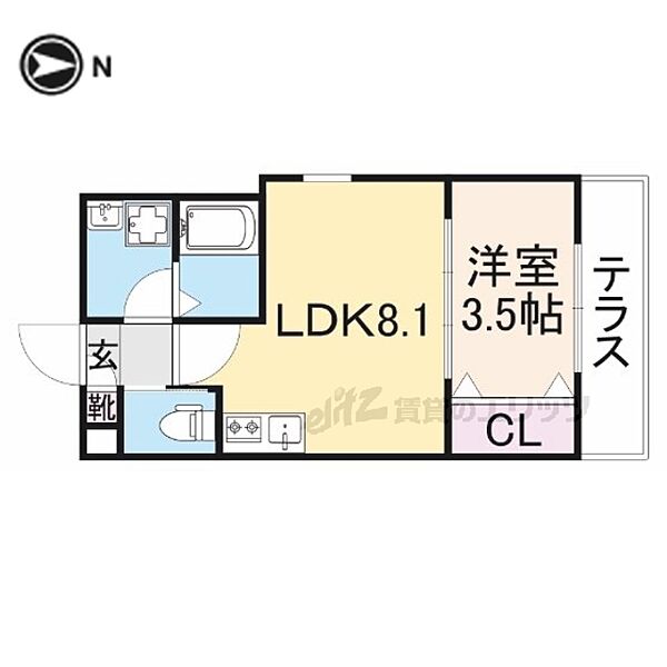 ジーメゾン寝屋川市秦町ルシェール 101｜大阪府寝屋川市秦町(賃貸アパート1LDK・1階・28.53㎡)の写真 その1