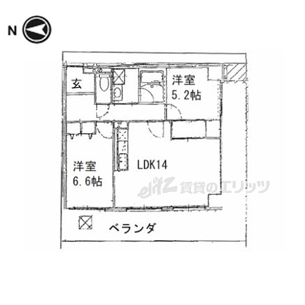 パストラール東生駒 503｜奈良県生駒市辻町(賃貸マンション2LDK・5階・60.98㎡)の写真 その2