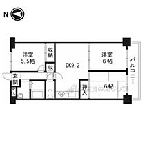 石清水ビューハイツＡ棟  ｜ 京都府八幡市八幡北浦（賃貸マンション3LDK・3階・61.60㎡） その2