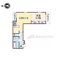 アンダンテ郡津 202 ｜ 大阪府交野市郡津1丁目（賃貸アパート1LDK・2階・45.80㎡） その2