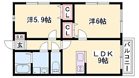 フェリーチェ尾上  ｜ 兵庫県加古川市尾上町養田2丁目（賃貸アパート2LDK・2階・48.54㎡） その2