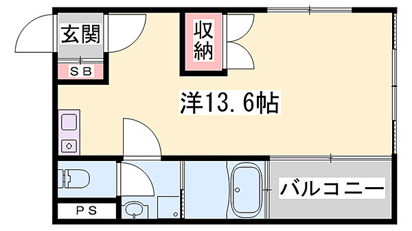 ソレイユ平野 ｜兵庫県加古川市加古川町平野(賃貸マンション1R・3階・30.78㎡)の写真 その2