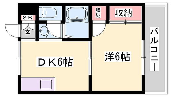 シャトー尾上 ｜兵庫県加古川市尾上町旭3丁目(賃貸アパート1DK・2階・28.98㎡)の写真 その2