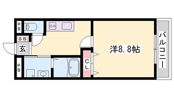 アーバンレジデンス東加古川 ｜兵庫県加古川市平岡町新在家2丁目(賃貸マンション1K・1階・30.96㎡)の写真 その2