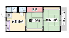 鳳アパート  ｜ 兵庫県高砂市高砂町朝日町1丁目（賃貸アパート2K・1階・32.00㎡） その2