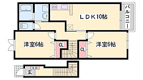 ヴィラ・ポポラーレII  ｜ 兵庫県西脇市野村町（賃貸アパート2LDK・2階・57.22㎡） その2