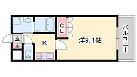 エルシオンII  ｜ 兵庫県加古川市野口町坂元4丁目（賃貸アパート1K・1階・29.75㎡） その2