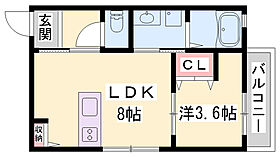 La　maison du bonheur　II  ｜ 兵庫県高砂市米田町米田（賃貸アパート1LDK・2階・28.98㎡） その2