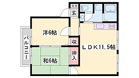 チェスナット  ｜ 兵庫県三木市大村（賃貸アパート2LDK・2階・52.84㎡） その2