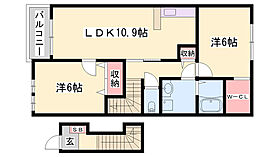 イル　パラッツオ　アミダI  ｜ 兵庫県高砂市阿弥陀町阿弥陀（賃貸アパート2LDK・2階・57.21㎡） その2