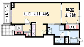 シャンテＢ  ｜ 兵庫県加古川市尾上町今福（賃貸アパート1LDK・1階・37.13㎡） その2