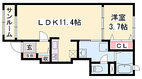 サンフローラ  ｜ 兵庫県高砂市曽根町（賃貸アパート1LDK・1階・41.22㎡） その2