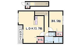 エルヴィータ上滝野  ｜ 兵庫県加東市上滝野（賃貸アパート1LDK・2階・54.45㎡） その2