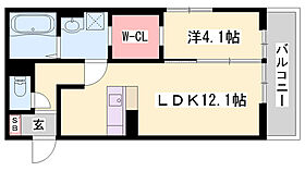 サニーコート  ｜ 兵庫県加古川市加古川町南備後（賃貸アパート1LDK・2階・41.90㎡） その2