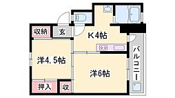 ビレッジハウス小坂 5階/-