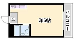 高山コーポ東加古川 ワンルームの間取図画像