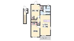 リヴェールコート3 2LDKの間取図画像
