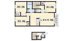 シャーメゾン水足B 3LDKの間取図画像