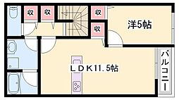 エクセルコートI 1LDKの間取図画像
