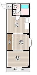 NUVA'91 2LDKの間取図画像