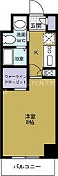 パークヒルズ弁天町Reve 1Kの間取図画像