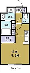 エスリード弁天町南 ワンルームの間取図画像