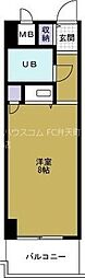 ポートヴイラメイセイ ワンルームの間取図画像