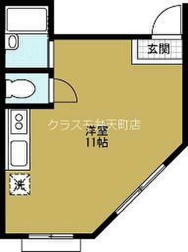 やまさコート元町 ｜大阪府大阪市港区市岡元町２丁目(賃貸マンション1R・3階・24.54㎡)の写真 その2