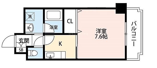 ボンジュール築港 ｜大阪府大阪市港区築港３丁目(賃貸マンション1K・6階・24.00㎡)の写真 その2