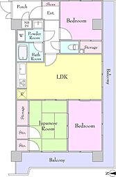 日神パレステージ所沢 3LDKの間取図画像