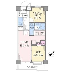 ライオンズマンション鶴見中央 1SLDKの間取図画像