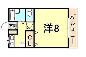 兵庫県西宮市高木東町（賃貸アパート1K・1階・24.00㎡） その2