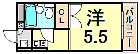 兵庫県西宮市甲東園２丁目（賃貸アパート1K・1階・20.28㎡） その2