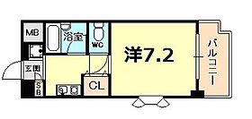 兵庫県西宮市下大市東町（賃貸マンション1K・2階・22.32㎡） その2