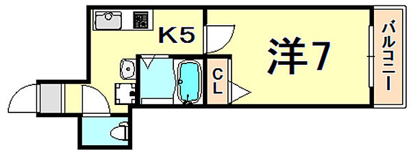 ラ・フォンテ尼崎駅前 ｜兵庫県尼崎市長洲中通１丁目(賃貸マンション1K・6階・23.80㎡)の写真 その2