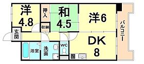 エイチツーオー杭瀬  ｜ 兵庫県尼崎市杭瀬本町１丁目（賃貸マンション3LDK・5階・60.00㎡） その2