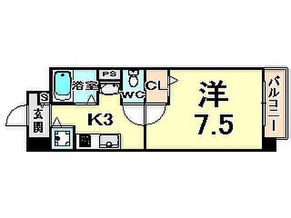 プレスト梅ノ木 ｜兵庫県伊丹市梅ノ木１丁目(賃貸マンション1K・2階・24.94㎡)の写真 その2