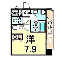 SWISS立花  ｜ 兵庫県尼崎市立花町１丁目（賃貸マンション1R・2階・21.60㎡） その2