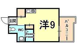 兵庫県西宮市甲子園口５丁目（賃貸マンション1R・8階・19.44㎡） その2