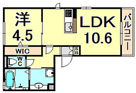 サザングレイスII  ｜ 兵庫県尼崎市東七松町１丁目（賃貸アパート1LDK・1階・40.51㎡） その2