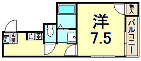 兵庫県西宮市津門西口町（賃貸アパート1K・2階・26.14㎡） その2