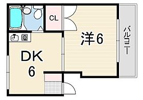 フクトミハイツ  ｜ 兵庫県尼崎市南塚口町７丁目（賃貸マンション1DK・3階・22.00㎡） その2