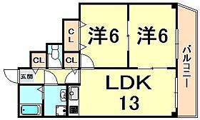 シェリール武庫  ｜ 兵庫県尼崎市武庫之荘本町３丁目（賃貸マンション2LDK・1階・56.02㎡） その2