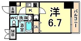 Luxe尼崎west  ｜ 兵庫県尼崎市神田北通６丁目（賃貸マンション1K・7階・22.99㎡） その2