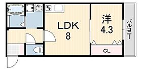 TYハイツ  ｜ 兵庫県尼崎市東難波町５丁目（賃貸アパート1LDK・3階・31.50㎡） その1