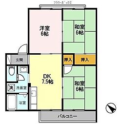 間取図画像 3DK
