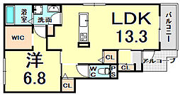 間取図画像 1LDK